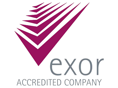 Exor accredited company logo.